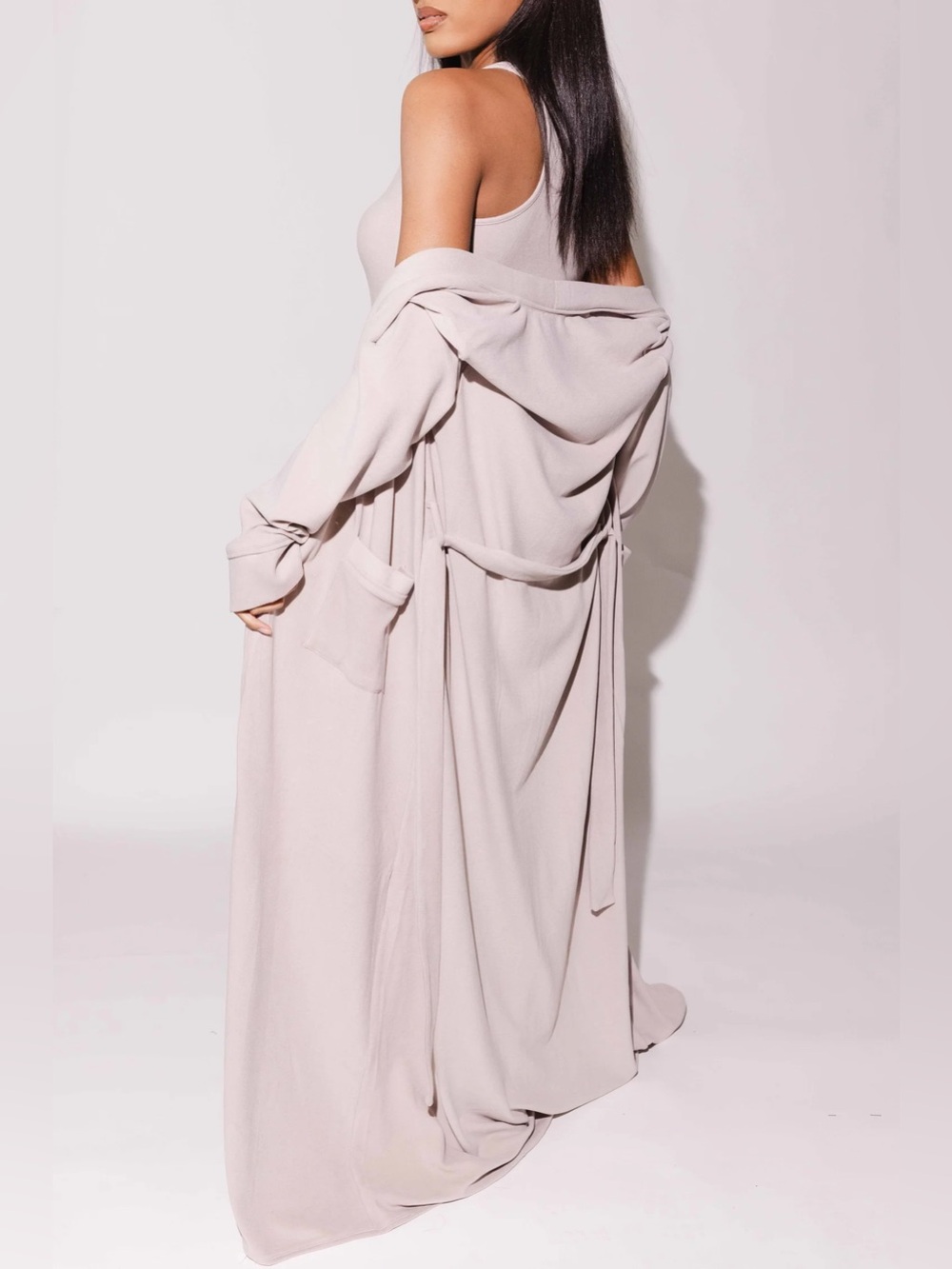 Fancy Homebody Soft Sleep Long Robe - Picture 3 of 5